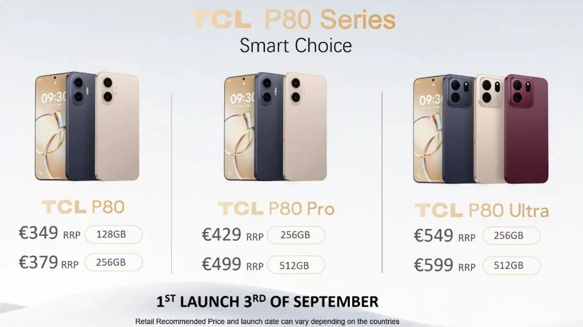 TCL P80 series prices