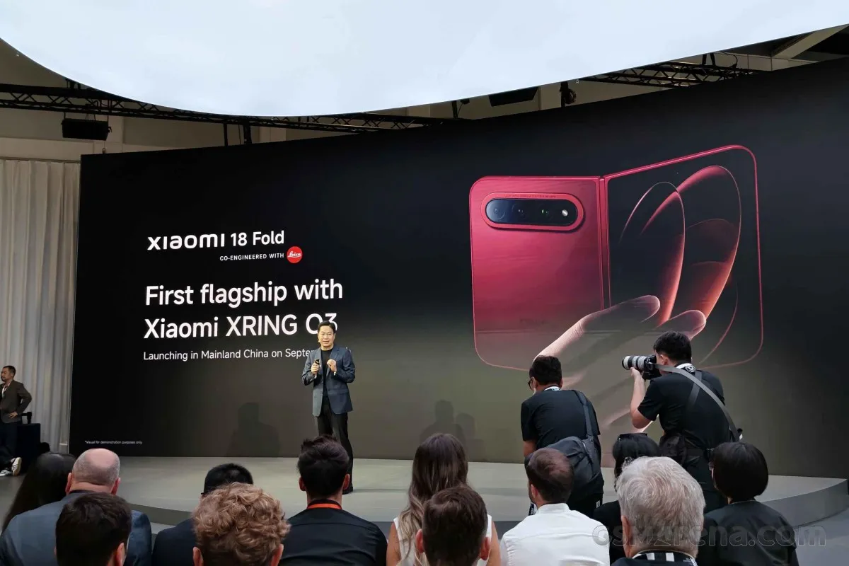Xiaomi 18 Fold with XRING O3 chip showcased at IFA 2026