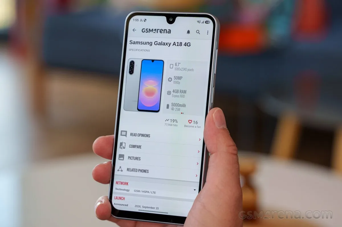 Recent apps - Samsung Galaxy A18 4G review